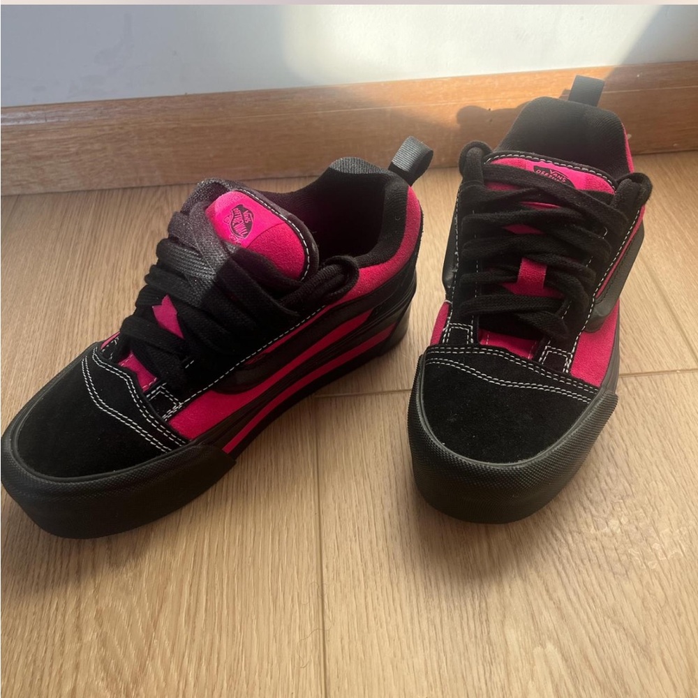 Black and Pink Sneakers